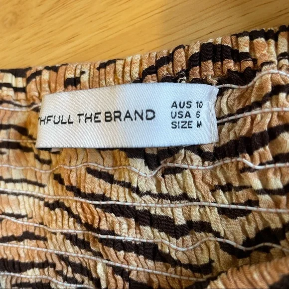 Faithfull The Brand Wyldie Midi Dress Size 6 - Picture 9 of 10